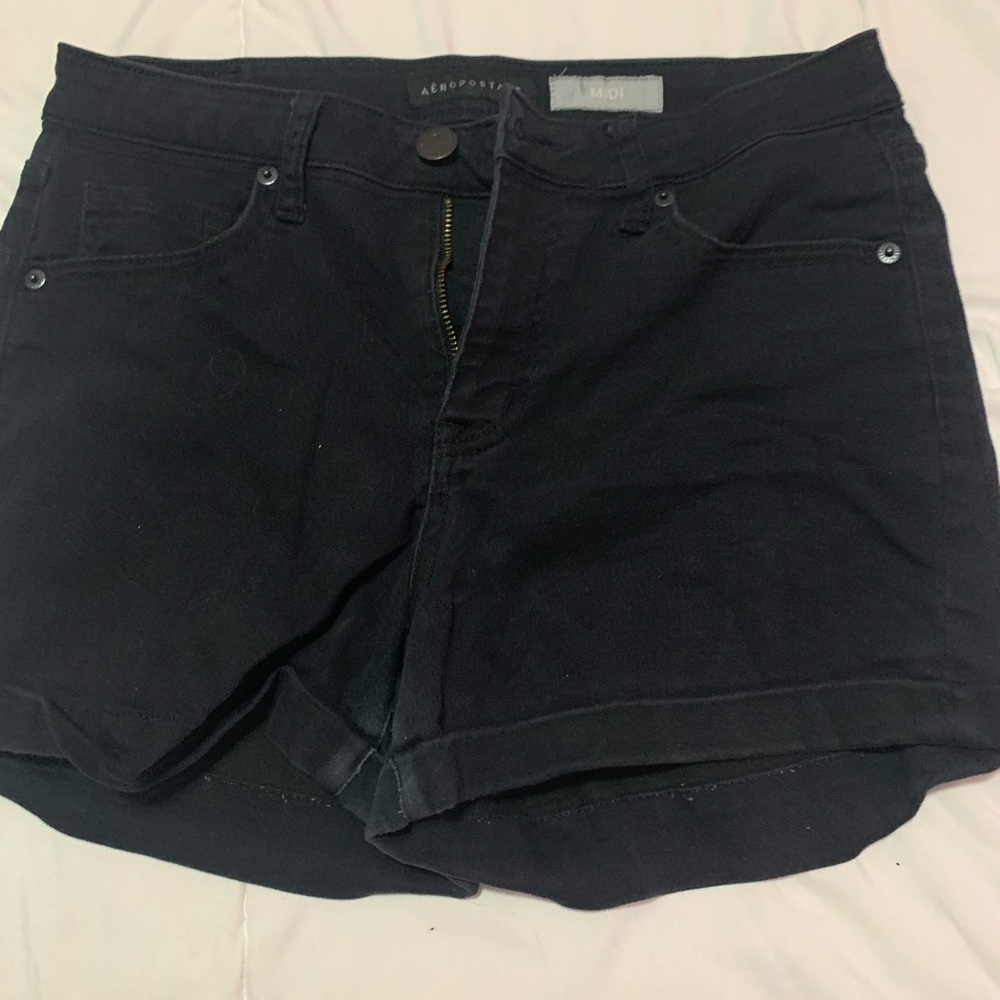 Black Jean shorts